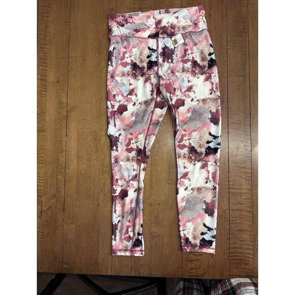 Activ8  High Waisted Tie Dye Leggings Polyester Spandex Blend Pink Size Women S - Picture 14 of 16